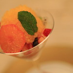 BRILLANTE IL SUZUKI - 「リコッタチーズとココナッツのムース 蜜柑のグラニテ添え」
