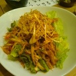 とんかつ いわい - 豚耳サラダ