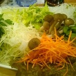 とんかつ いわい - じゃぶじゃぶ野菜