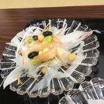 大本山　高尾山　薬王院 - セルフの豆サラダ