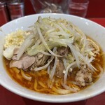ラーメン二郎 - ミニ　SK半分 炙　ﾆﾝﾆｸ少し