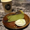 THE PUBLIC COFFEE - 抹茶バスクチーズケーキ、THE PUBLICラテ ホット