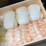 駅弁屋 - えんがわと海老の押寿し