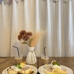 パンケーキ＋カフェラテ - 
