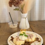 パンケーキ＋カフェラテ - 