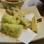 割烹くずし 徳多和良 - 14/11月 アスパラ天