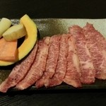 焼肉処千之月 - 上カルビ