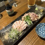 地鶏と島野菜 粋蓮 - あぶり刺し