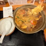 角丸 - 味噌煮込みうどんの、松天です