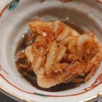 割烹 きょう - 手打ち蕎麦桜海老かき揚げ