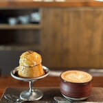 The CAFE - 『クラシック喫茶プリンSET¥1,320』 ※LATTEに変更+¥100