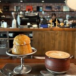 The CAFE - 『クラシック喫茶プリンSET¥1,320』 ※LATTEに変更+¥100