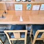 丸や - 内観（カウンタ－席の一部）