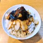 丸や - 銀ダラ煮汁ご飯（自己流）