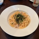 キャボロカフェ - たらことヤリイカのクリームソース