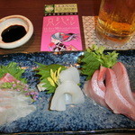 月京 - 京まちなかバルのチケット１枚で　　刺身盛り