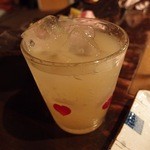 どったんばっ炭 - 梅の宿　あらごしもも酒（５５０円）