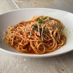 Kitchen cafe CRANBON - ランチのチーズたっぷりトマトパスタ