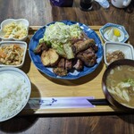 ナカガワ☆スエ食堂 - 近江鴨ステーキ定食（通常メニューではありません）