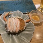 くら竹 - 香箱かに　酢を添えて