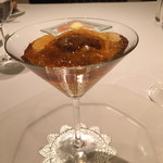 ル・マノアール・ダスティン - 人参のムース ウニとコンソメジュレ添え(少なめのポーション)