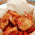 325956322 - ココナッツシュリンプ☆下の方にかぼちゃのフレンチフライがいっぱい隠れています♫ほの甘くて美味しい♫♪(๑ᴖ◡ᴖ๑)♪