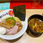 焼きあご煮干しらぁめん とびうお - 「特製辛つけめん」