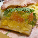 焼きあご煮干しらぁめん とびうお - ラタトゥイユのジュレ