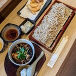 江戸そば マルノ - きのこせいろ＆真イカ天