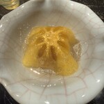 鮨旬美 西川 - 柿と巨峰のレモン酢