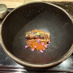 鮨旬美 西川 - イクラの醤油漬けとイワシの味噌漬け