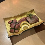 大衆焼肉びりちゃん - 付き出しのお肉３種