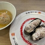 かっぱ寿司 - サラダ軍艦、店内仕込つみれ(おでん)