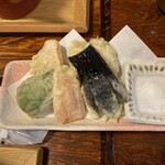 そばきり長助 - 野菜天ぷら盛合せ