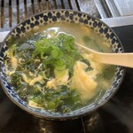 大東ミラク - 〆の一品：わか玉スープ