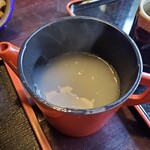 桜清水茶屋 - そば湯