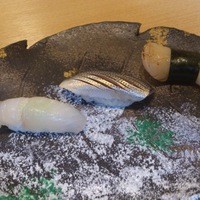 小判寿司 棚倉 - おまかせ「琥珀」4500円。先ずは平目、小肌、平貝