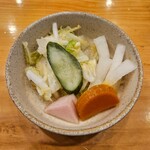 練馬 鳥長 新潟 - 季節のお新香盛合わせ