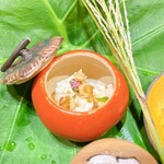 日本料理 永代 - ゆり根と大根の白和え