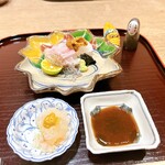 日本料理 永代 - 醤油は、自家製の昆布醤油だそう