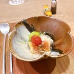 日本料理 永代 - 白ワインのゼリー的な……