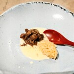 肉料理 ちぃちゃん - ゲタカルビのリゾットみたいな感じ