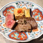 肉料理 ちぃちゃん - ヒレと三日月、厚揚げ・茄子