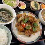 中国料理 頤和園 - 豚ロース黒酢あえ