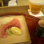 京都和久傳 - 刺身とヱビスビール