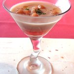 堤新亭 - ブロッコリーのスープとコンソメゼリー
