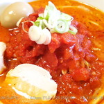 ら～めん　晴々 - トマトラーメン+プレミアムトマト・トッピング(+\100) 2014.11.15