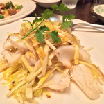 中国酒家 大三元 - 黄ニラと生イカの炒め