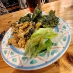 やいろ亭 - 青さのり天ぷら、うつぼ唐揚げ