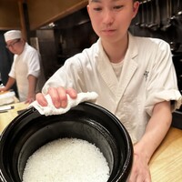 宮わき - ご飯の炊きあがり